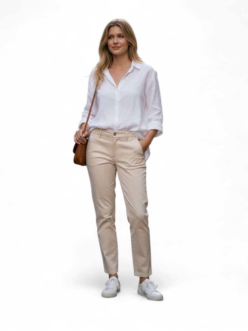 AG Adriano Goldschmied women’s trousers in beige size 27